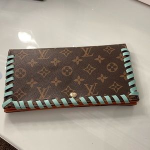 Western Boho Upcycled Clutch Purse